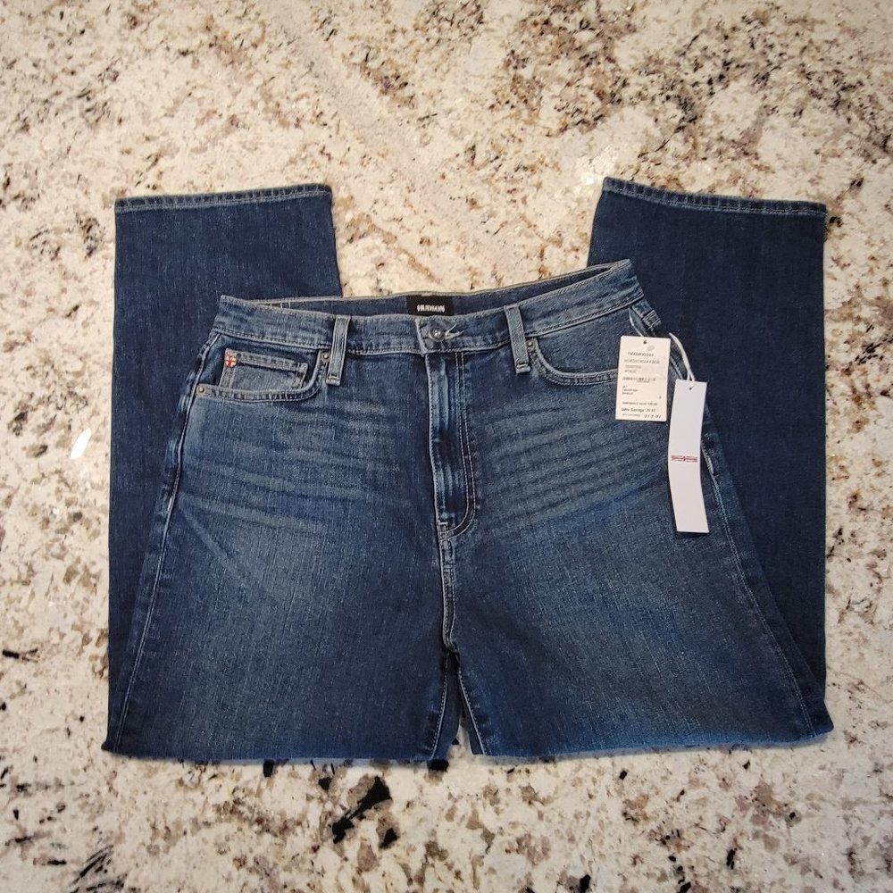 Hudson Noa Mid Rise Straight Crop Jean